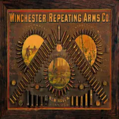 Winchester Arms Company Hunting Tin Metal Sign, 16" W x 12.5" H