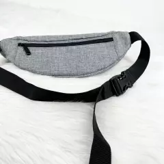 Tinyat Mens Gray Travel Fanny Bag Waist Pack Sling Pocket Lightweight Belt Bag