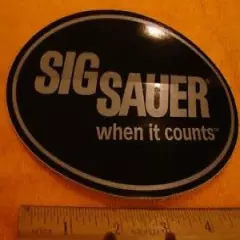 Sig Sauer Firearms Decal Sticker Silver & Black