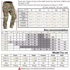 IDOGEAR Combat Pants Mens W/ Knee Pads Camo Airsoft Military Army Trousers Camo