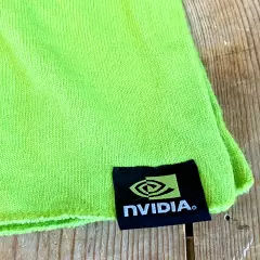 NVIDIA Neon Green Double Layer Knit Scarf 64"x 8" GPU Gamer AI E-sports