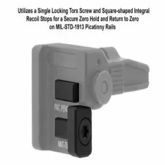 UTG Flip-up BUIS Sight Set Spring Folding Iron Sights Picatinny Mount