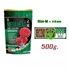 Size-M Food Fish for Cichlid Flowerhorn "Green pack" Floating Pellets Freshwater