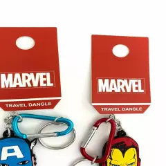 Marvel Captain America and Iron man Travel Dangle NEW