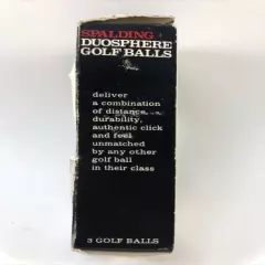 Vintage Spalding Duosphere Golf Balls Rebel 4 Quantity of 3 Balls New in Package