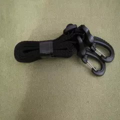 1 inch Black Nylon Bag Strap Adjustable: 23.5" Minimum to 45" Maximum Length