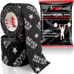 Thumb Tape Weightlifting - Black Hook Grip Tape Flexible, Durable & Easy to Appl