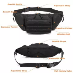 Military Tactical Waist Belt Bag Messenger Pack EDC Storage Pouch Hiking Outdoor