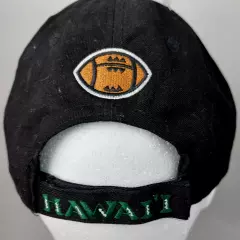 University of Hawaii Rainbow Warriors Adjustable Back Hat New Black Licensed