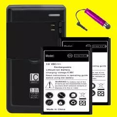 Superior Quality 2x 5070mAh Battery Charger for Samsung Galaxy Exhibit SGH-T599