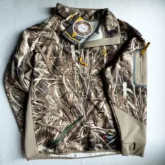 New Men`s Browning Wicked Wing Smoothbore 1/4 Zip Neck Pullover Realtree Max 5