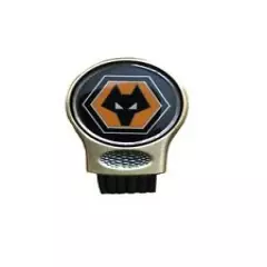 WOLVES FC GRUVE CLEANER AND GOLF BALL MARKER. GROOVE CLEANING BRUSH