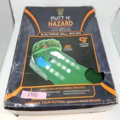 Putt N' Hazard Practice Putting Training Aid With Electric Ball Return 