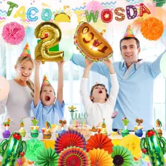 Taco Twosday Birthday Party Decorations - 2nd Fiesta Birthday Party with Fies...