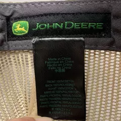 John Deere Beard Equipment Co Mesh SnapBack Trucker Gray Hat Cap Adjustable