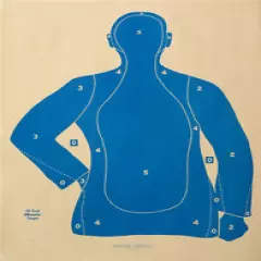 60 Shooting Targets Law Enforcement Police Silhouette 23"x35" 25 yard B-21-E-BU