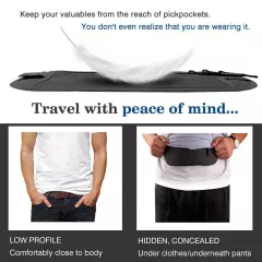 Travel Money Belt Wallet Passport Money Waist Belt Bag Slim Secret Se