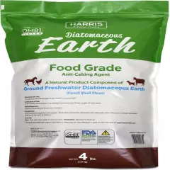 Diatomaceous Earth Food Grade, 4Lb with Powder Duster Included in the Bag