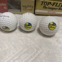 VINTAGE SPALDING TOP-FLITE GOLF BALLS 7 Balls