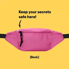 Fanny Pack w/ 3 Pockets Traveling Concealment Pouch Airport Money Bag