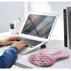 Mouse Pad Wrist Support, Ergonomic Mouse Pad,Pain Relief Keyboard Pink-New