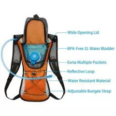 Hydration Pack Water Backpack with 2L Water Bladder for Cycling Climbing Pouch