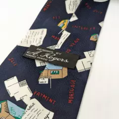 Realtor Tie By A Rogers Men's Necktie House For Sale Mortgage Handmade Polyester