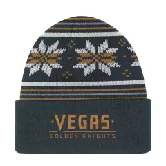 Vegas Golden Knights Grey Culture Head Logo Cuffed Knit Hat