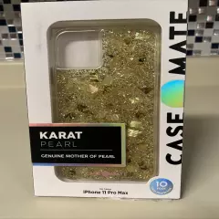 Case-Mate Karat Case For Iphone 11 Pro Max Real Mother Of Pearl & Gold Element