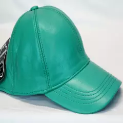 New 100% Real Genuine Lambskin Leather Baseball Cap Hat Sports Visor 40 COLORS