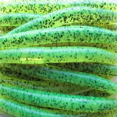 75 pk 5" Senko Style - CHARTREUSE PEPPER - Soft Plastic Worms - SCENT, SALT, USA