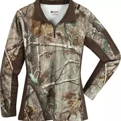 Rocky Women's SilentHunter 1/4 zip shirt, Realtree AP