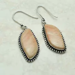 Sunstone Handmade Drop Dangle Earrings Jewelry Gift For Her 1.92" AE-51741