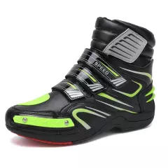 Professional Non-Slip Motorcycle Boots Men's High Top Comfortable Riding Shoes