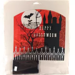 Halloween Table Centerpiece Haunted House Bats