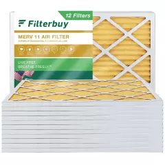 Filterbuy 20x23x1 Pleated Air Filters, Replacement for HVAC AC Furnace (MERV 11)