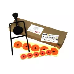 ATFLBOX 9MM Double Target Action Spinner Airgun Resetting Shooting Target