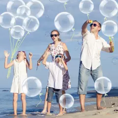 50 Pcs Clear Bubble Bobo Balloons Burbuja Transparent Clear Balloons Transpar...