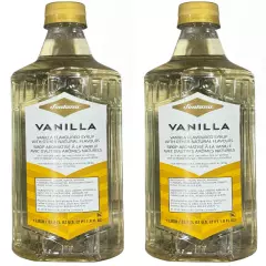 2-Pack Fontana for Starbucks VANILLA Flavored Coffee Syrup 1 L- BB 10/29/2024