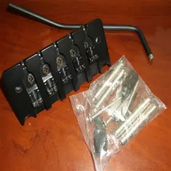 NEW Hipshot 5-String Bass Tremolo Bridge - BLACK, CHOOSE YOUR SPACING!