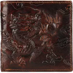 Dragon Wallet Cool Wallets for Men Leather Wallet Credit Card ID Wallet Pocket