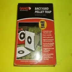 GAMO BACKYARD PELLET TRAP W/100 TARGETS NIB