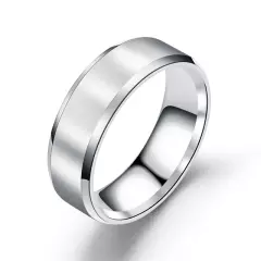 Tungsten Carbide Wedding Band Ring Brushed Silver Mens Jewelry Size 5-17 + Half