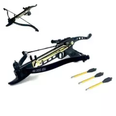 Metal 80 lbs Self-Cocking Crossbow w/ 3 Aluminum Arrows Outdoor Sports use