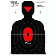 Caldwell 12x18" Silhouette Dual Zone Target, 25 Sheets #280341