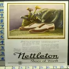 1921 NETTLETON GOLF SHOE CLUB BALL SYRACUSE NEW YORK SPORT VINTAGE AD I53