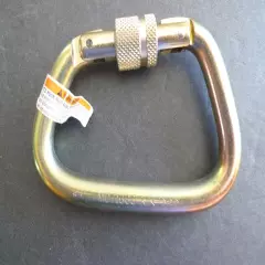 OMEGA - STEEL CARABINER - - # MD716S3 - NEW OLD STOCK -40 KN- MADE @ USA