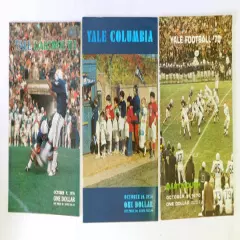 Lot of (15) Different 1970 to 1981 Yale College Football Programs