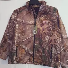 L 3XL Mens Realtree Xtra NFL New York Giants Huntsman Softshell Jacket Camo Coat