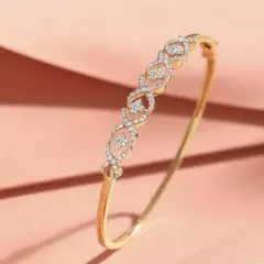 Women's 2.5Ct Round Lab-Created Diamond Bracelet in 14k Yellow Gold Plated